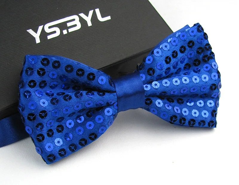 Блестящий мужской галстук-бабочка, шикарные женские галстуки для смокингов, Бабочка, жаккардовый галстук-бабочка, 17 цветов - Цвет: royal blue