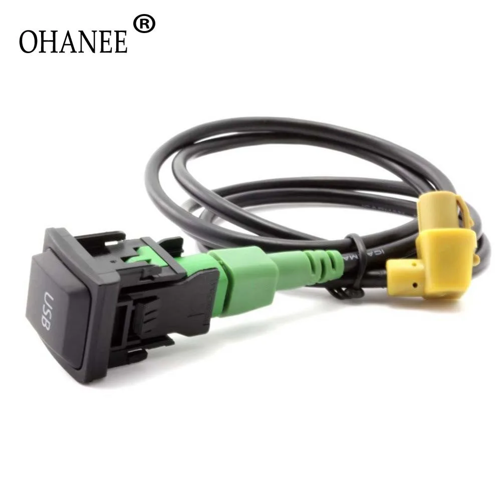 Автомобильный Аудио Видео RCD510 RNS315 aux USB кабель адаптер переключатель вилка чехол
