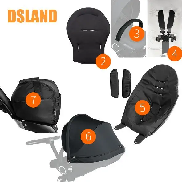 Можно использовать для dsland qibaer stok high landscape v3 v4 аксессуары коляски и заднее