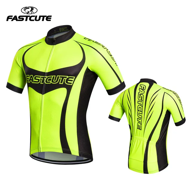 fluorescent yellow cycling jersey