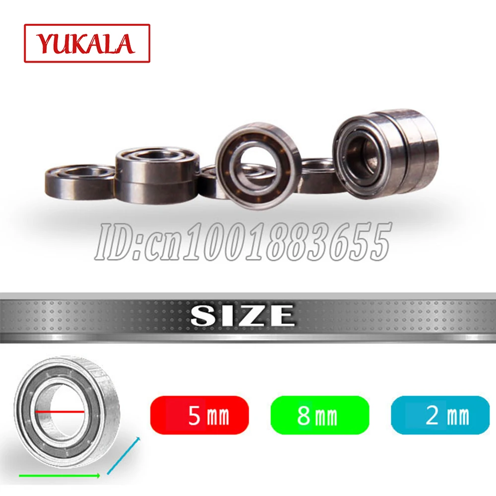 

Шарикоподшипники YUKALA 5x8x2 мм, 10 шт., радиоуправляемый самолет/самолет, один из основных аксессуаров