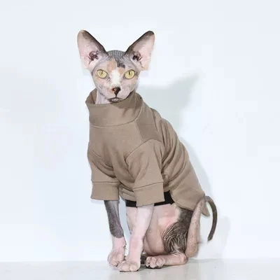Свитер с двойным воротником и хомутом от Sphynx Cornish Rex Devon cat.ordinarycat| |