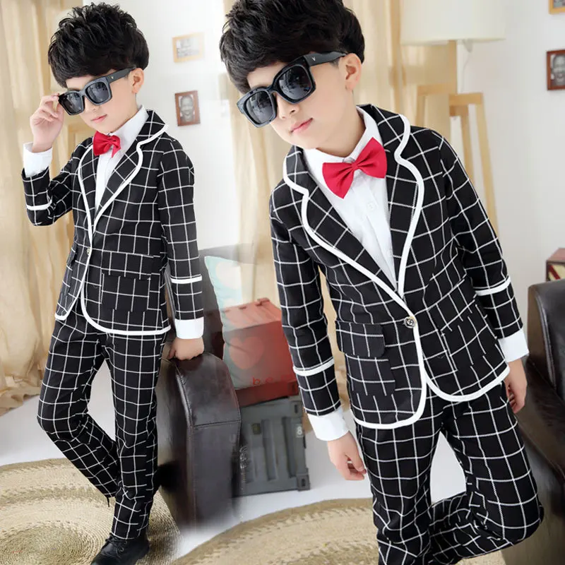 Kids suits for boys 3 to 13 years old children personality clothing 3