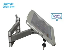 Fit for iPad 2/3/4/5/air/pro wall mount metal case for ipad stand display bracket tablet pc lock holder support full motion Fit for iPad 2/3/4/5/air/pro wall mount metal case for ipad stand display bracket tablet pc lock holder support full motion