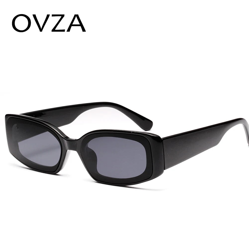 OVZA, Модные прямоугольные солнцезащитные очки, мужские, брендовые, женские, солнцезащитные очки, Ретро стиль, солнцезащитные очки, женские, черные, gafas de sol hombre S1030