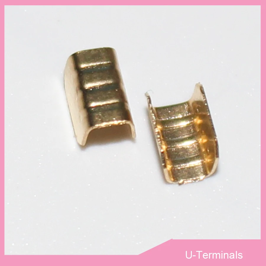 Aliexpress.com : Buy 200pcs U Type Car Wiring Harness Terminal Connectors Copper Joint Terminals for 1.5 4mm2 cable etc. from Reliable terminal connector ...