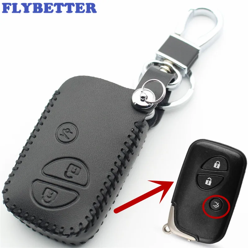 Смарт чехол FLYBETTER из натуральной кожи с 3 кнопками для Lexus