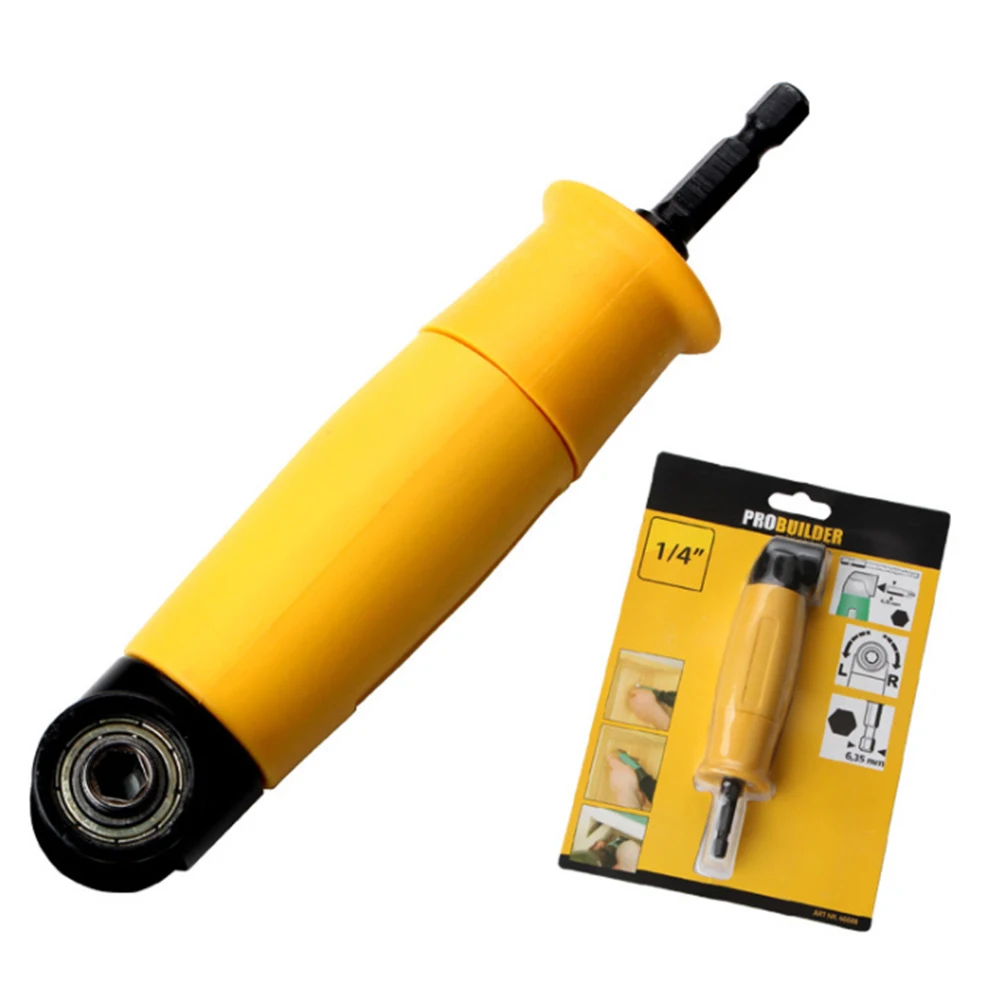 

Hot Electric drill bit adapter 90 degree batch bender cornerer angle screwdriver 1/4 Extension Bit Holder Power Tool Accessories