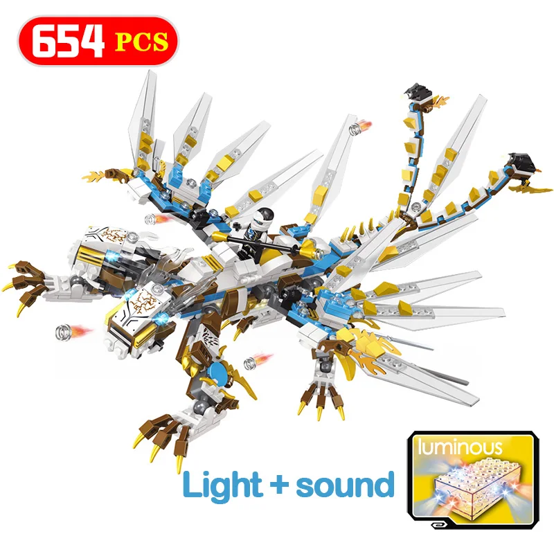 

Ninjagoed Series Building Blocks Dragon Robot mecha Compatible LegoINGlys Masters of Animal Model Ninjago Assemble Toy for kid