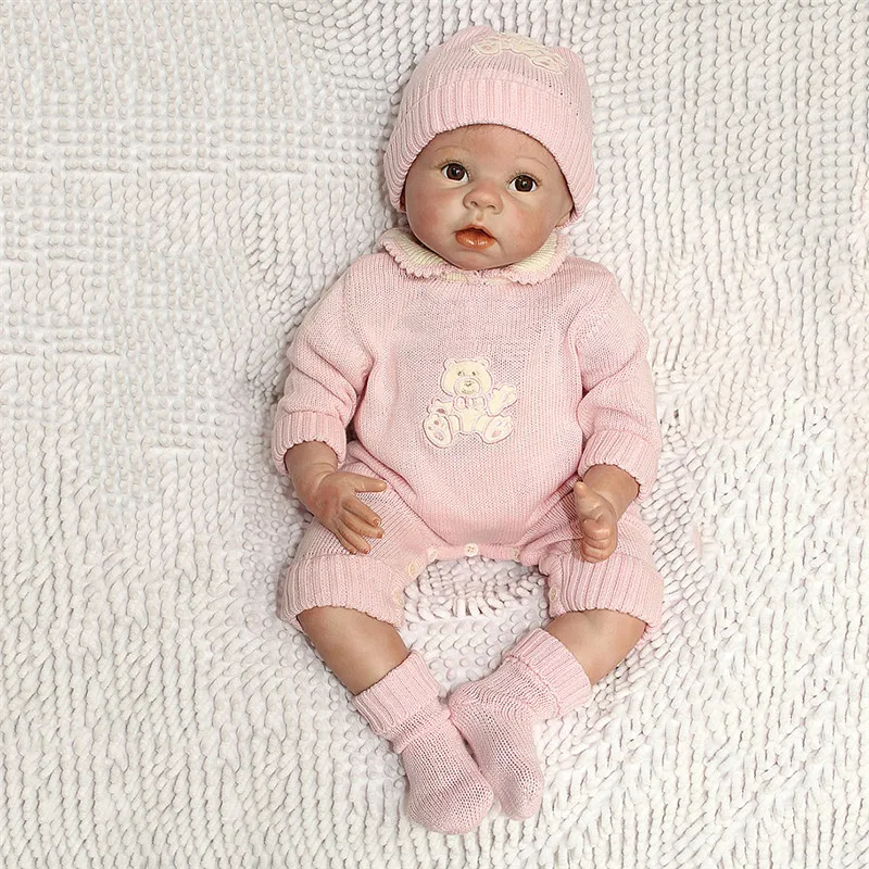 

NPK 22 Inch 55 cm Soft Silicone Newborn Baby Reborn Doll Babies Dolls Lifelike Real Bebe Doll for Children Birthday Xmas Gift