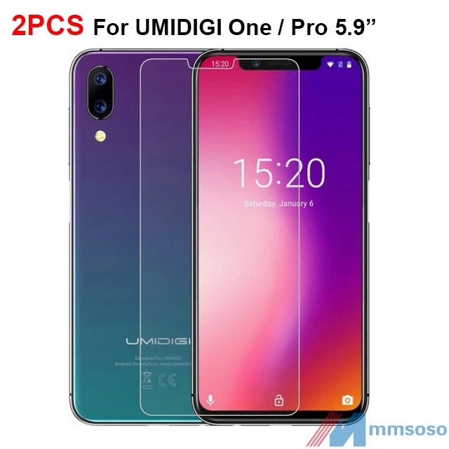 

2PCS For Umi One Pro Tempered Glass Umidigi One Pro Glass Umi One Pro Screen Protector Clear HD Protective 0.26mm Tempered Glass