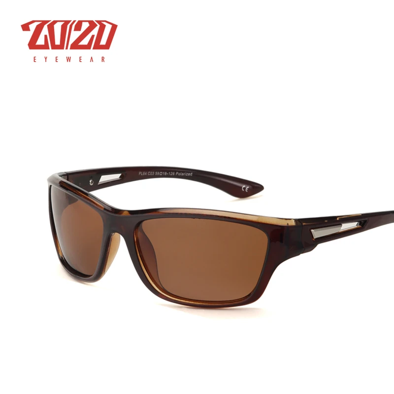 20/20 Brand Classic Men Sunglasses Polarized Square Male Glasses