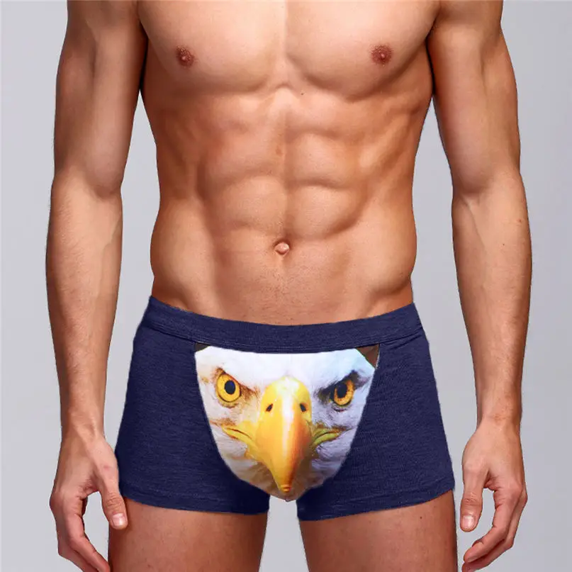 Sexy 3D Print Trunks Underwear Panties Men Underwear Cotton Soft Breathable Pouch Boxer Underpants Underwear #2d27 (11)