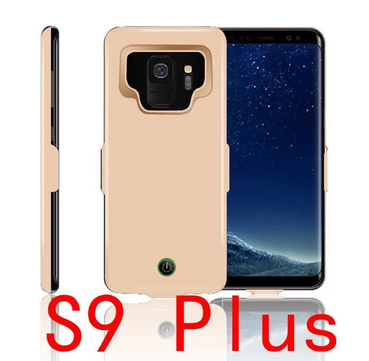 Чехол для зарядки аккумулятора для samsung Galaxy S8, S9 Plus, Note 9, A8 Plus,, чехол для зарядного устройства, запасная упаковка, внешний аккумулятор, чехол, Capa - Цвет: S9 Plus-Gold