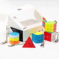 6 шт./компл. Скорость Cube 2x2x2 3x3x3 Пирамида трехгранника цилиндр Sphere пазл для Тренировки Мозга обучающие игрушки для детей