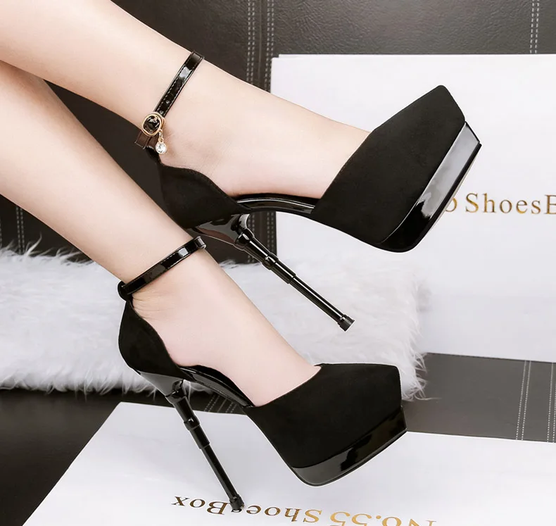 Женские туфли-лодочки на платформе и высоком каблуке; туфли-лодочки на высоком каблуке с острым носком на шпильке; de mujer; женские туфли-лодочки с ремешком на щиколотке; zapatos mujer;