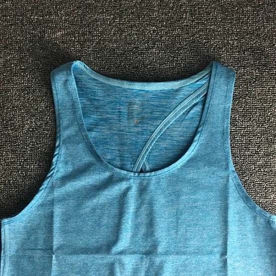 Новинка, летний спортивный топ для фитнеса, женская футболка без рукавов, сексуальный топ, свободная футболка с низким вырезом, топы для тренировок для женщин - Цвет: Light blue