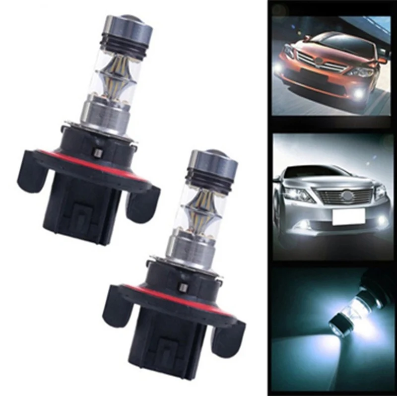 

2pcs/pairs LED Fog Light 2323 3030 LED 12V-24V LED Fog Light 100W H13 9008 Car Led Fog Bulbs for All Car 1000LM