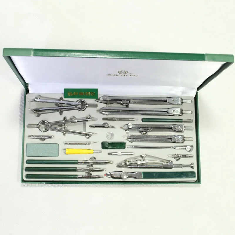 Authentic Hero 23pcs/lot H4023 mechanical drawing instrument