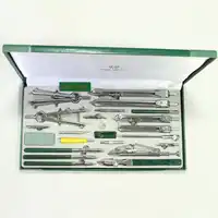 Authentic Hero 23pcs/lot H4023 mechanical drawing instrument engineering drawing metal compasses set