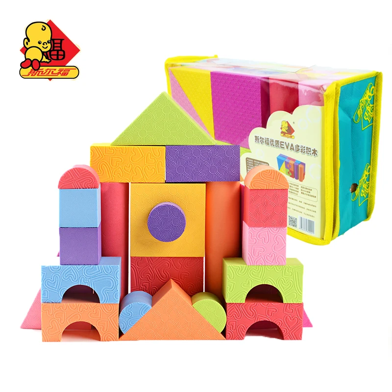 25pcs EVA Safe Children Building Brick Block Foam Construction Baby Soft Toy Kids Intelligence Exercise Chirstmas Brinquedo Gift baby-brick : image 25pcs EVA Safe Children Building Brick Block Foam Construction Baby Soft Toy Kids Intelligence Exercise Chirstmas Brinquedo Gift baby-brick