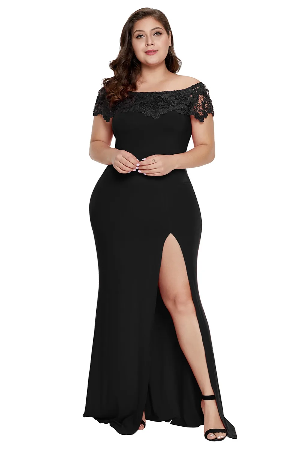 Black-Off-Shoulder-Plus-Size-Prom-Dress-LC611062-2-1