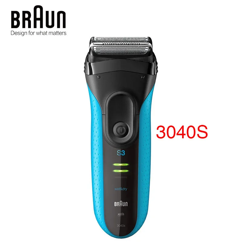 Подлинные электробритвы Braun Series 3 3040 S, бритва для сухой и влажной уборки, возвратно-поступательная бритва - Цвет: 3040S