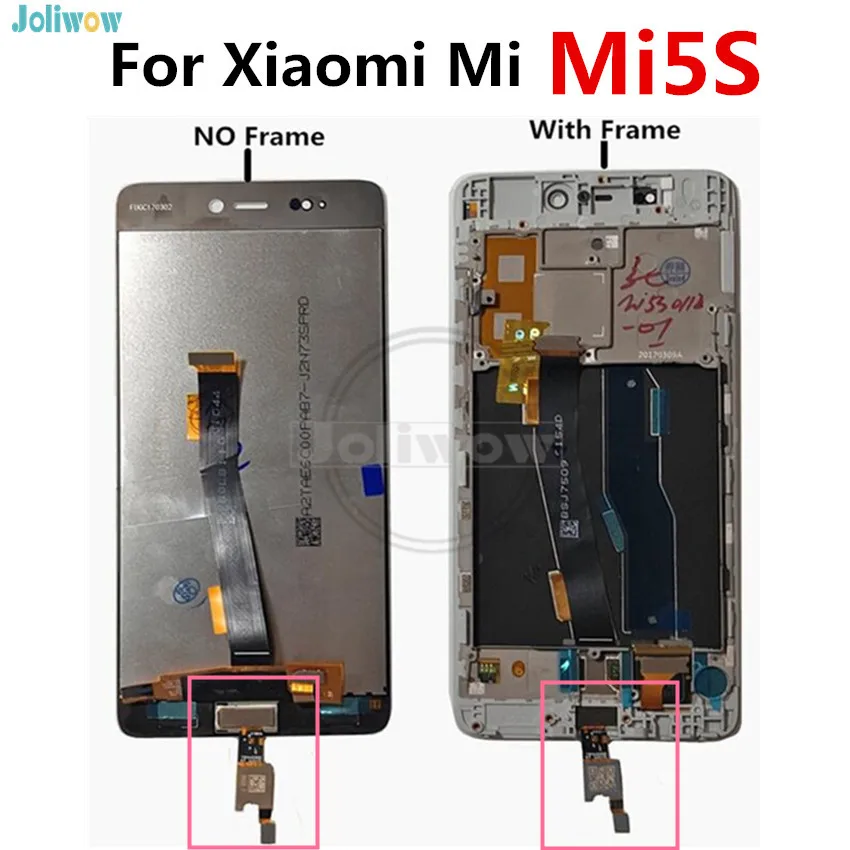 ЖК-дисплей с отпечатками пальцев для Xiaomi и сенсорная панель цифровым