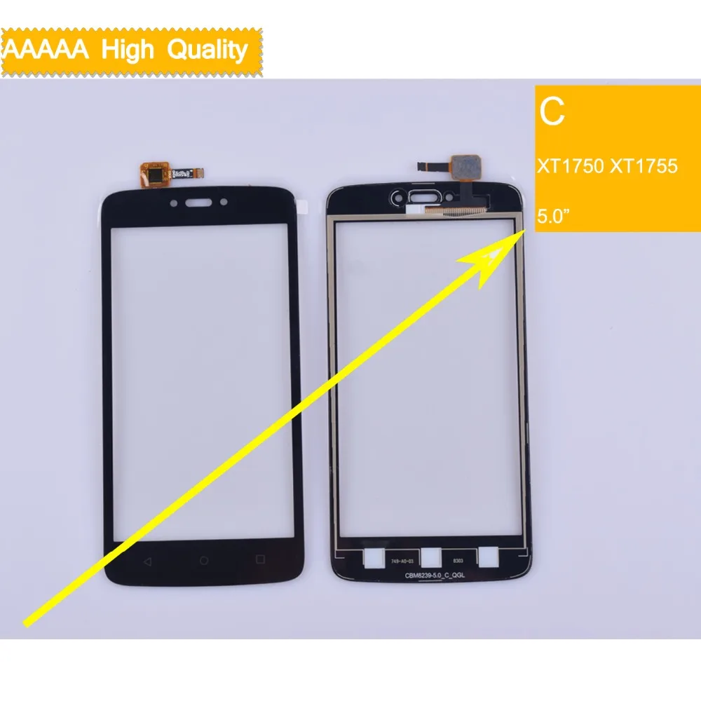 

XT1750 XT1756 touch screen For Motorola Moto C XT1750 XT1755 TouchScreen Sensor Digitizer Glass Lens Front Panel XT1754