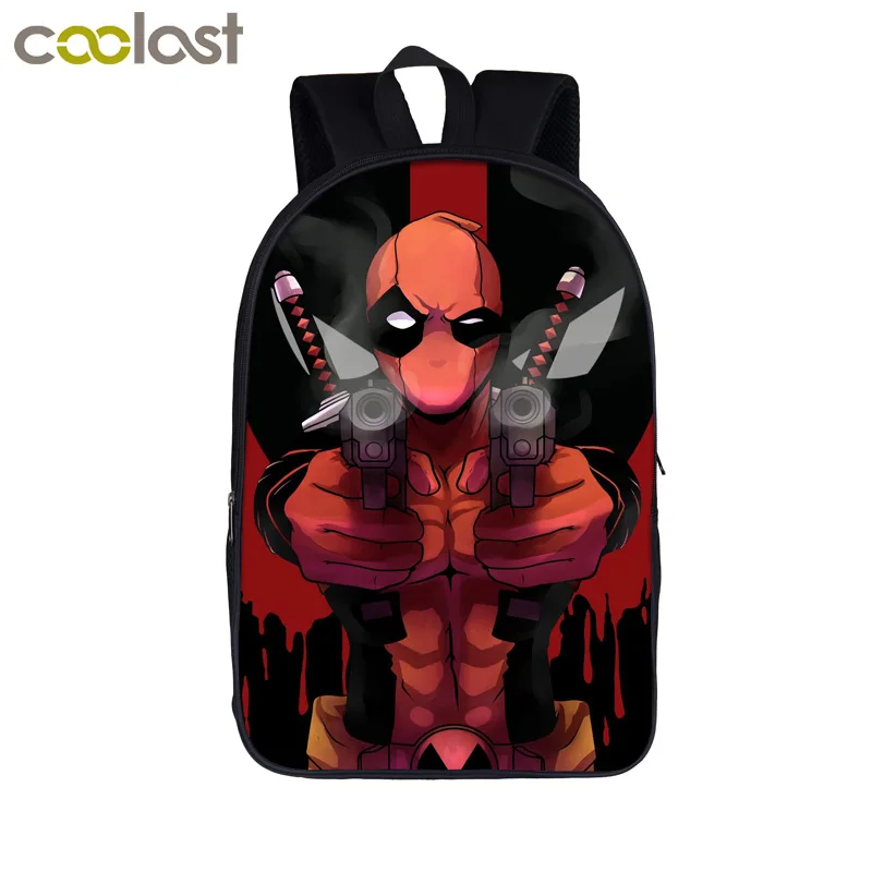 

comics superhero deadpool backpack for teenager boys children school bags student daypack kids school backpack men bagpack bag