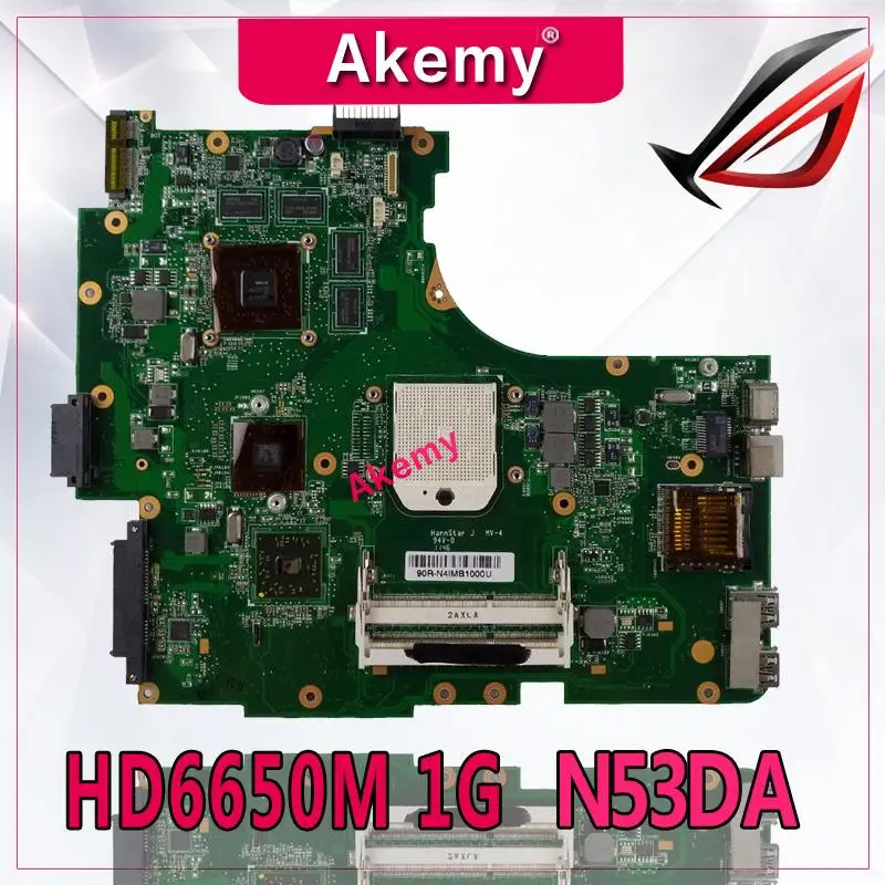 

Akemy N53DA mainboard For ASUS N53D N53DA laptop motherboard HD6650M 1G video memory Test work 100% original