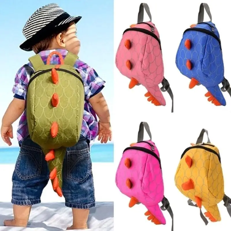 

New Cartoon Personality Kawaii Monster Canvas Backpack Smaller Dinosaurs Snacks Fashion Toy Kids Backpack for Children