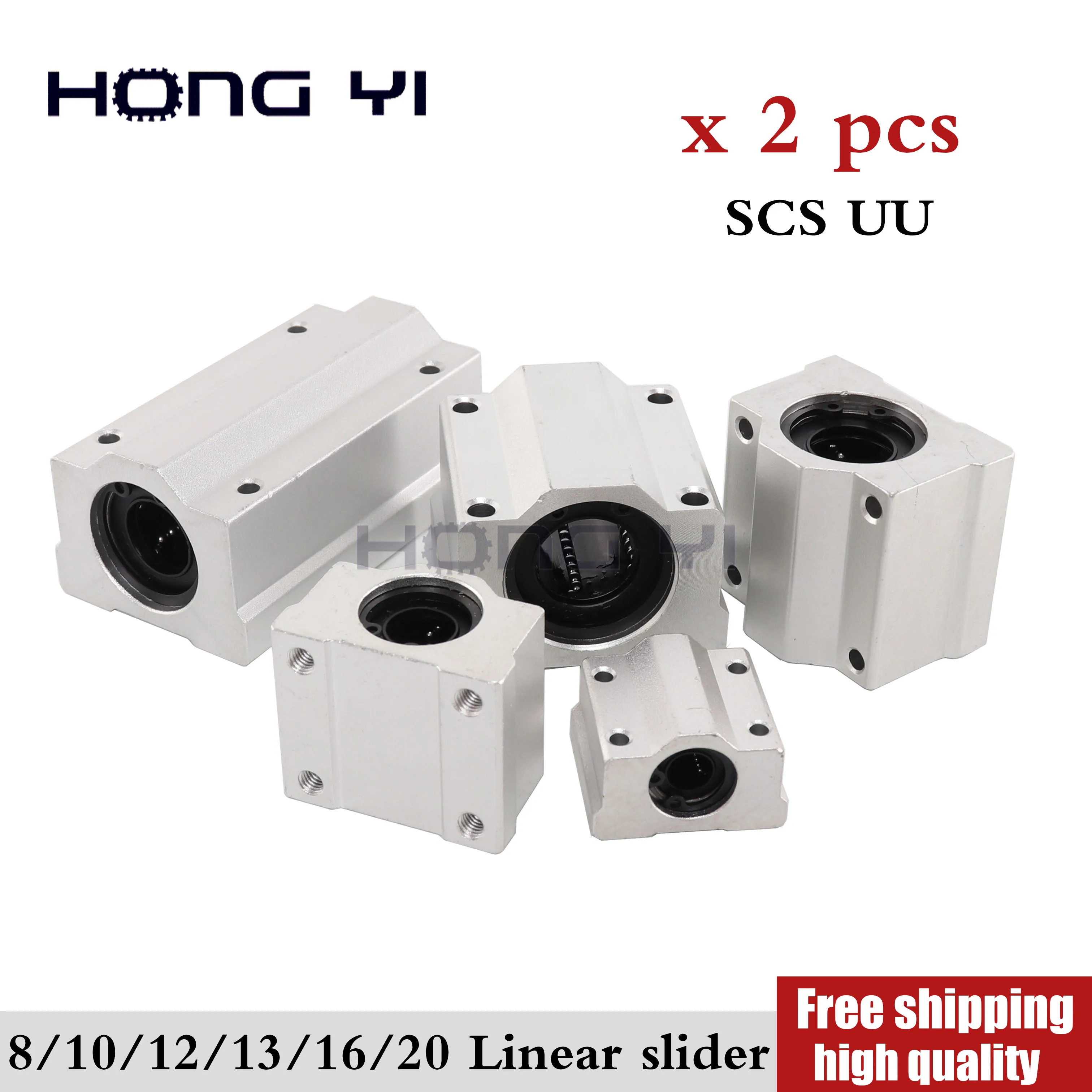 Линейный шарикоподшипник SCS8UU SCS12UU SCS8LUU SCS10LUU SCS16UU графитовый линейный блок