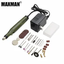 MAXMAN ручная шлифовальная машина клубника для Dremel Мини электрическая шлифовальная машина Набор 18 в DIY Электроинструмент Набор многофункциональный электрический нож