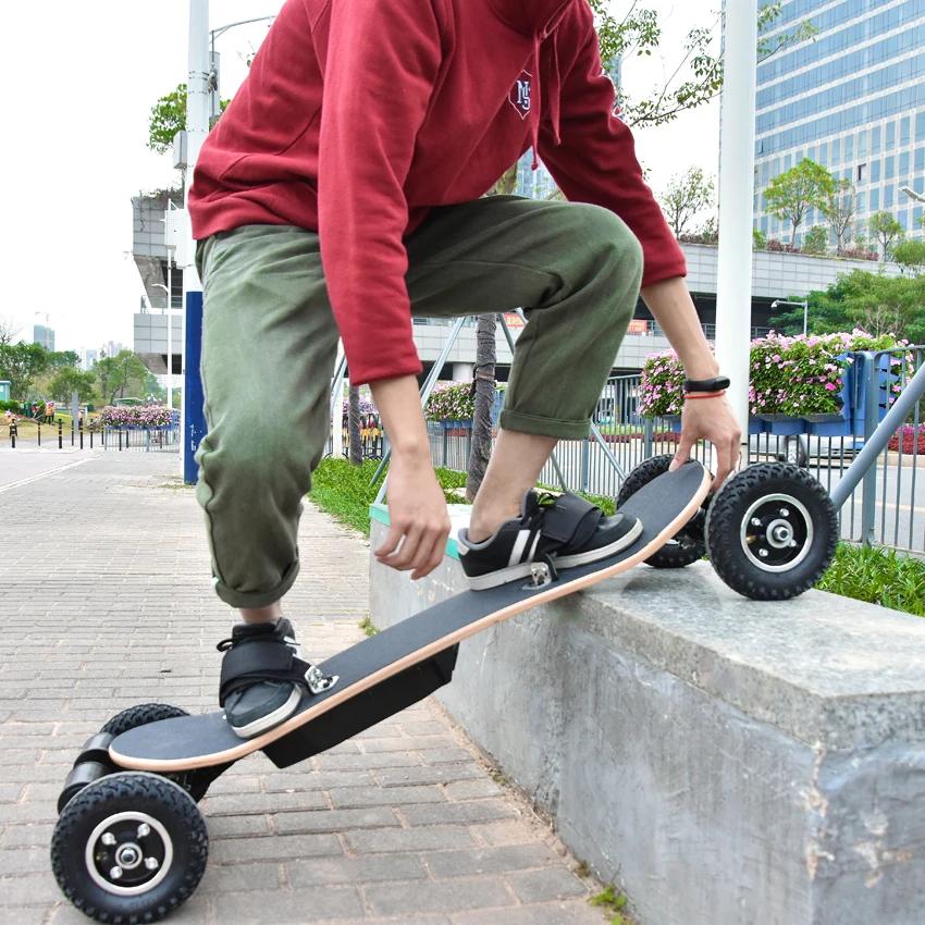 Top Electric Scooter 4 Wheel Electric Skateboard Longboard Boosted board E-scooter Hoverboard Wood Board Double Motor 1200W Power 10