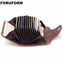 Изготовлен из натуральной кожи мужской держатель для карт кошельки высокого качества Женский кредитный держатель для карт s женский Организатор подушек кошелек LI-1908