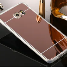 50 шт.,, новая коллекция, мягкий, зеркальный, из ТПУ чехол для samsung S6 S6 edge чехол для телефона задняя панель с гальванопокрытием чехол Coque для samsung