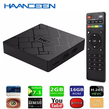 HK1 TV BOX Android 7.1 2GB 16GB Amlogic S905W Quad Core Smart TV Set Box H.265 4K HDMI 2.4G WiFi Media Player mini pc
HK1 TV BOX Android 7.1 2GB 16GB Amlogic S905W Quad Core Smart TV Set Box H.265 4K HDMI 2.4G WiFi Media Player mini pc