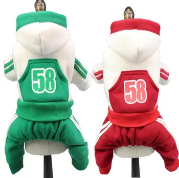 

NEW Sport 58 Small Pet clothes autumn winter dog Jumpsuit Dog hoodies teddy puppy clothes XS S M L XL XXL