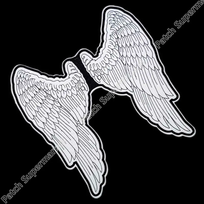 Мотоциклетная куртка с вышивкой ANGEL WINGS MC 11 дюймов военная Байкерская нашивка на