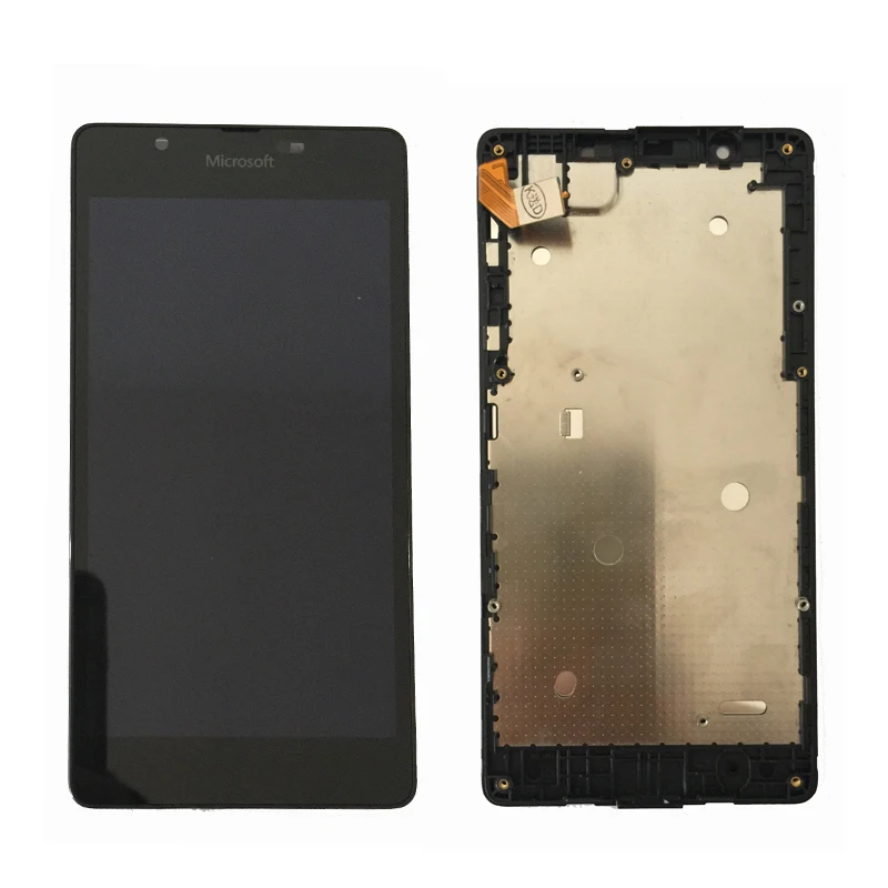 Для microsoft Nokia Lumia 540 ЖК-дисплей с кодирующий преобразователь сенсорного экрана в сборе с рамкой