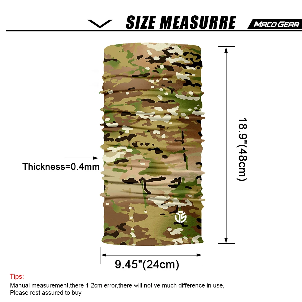 3D камуфляжная бесшовная Спортивная Волшебная повязка на шею, защита для лица, для рыбалки, велоспорта, охоты, пешего туризма, бандана, тактический трубчатый шарф для мужчин и женщин, маска