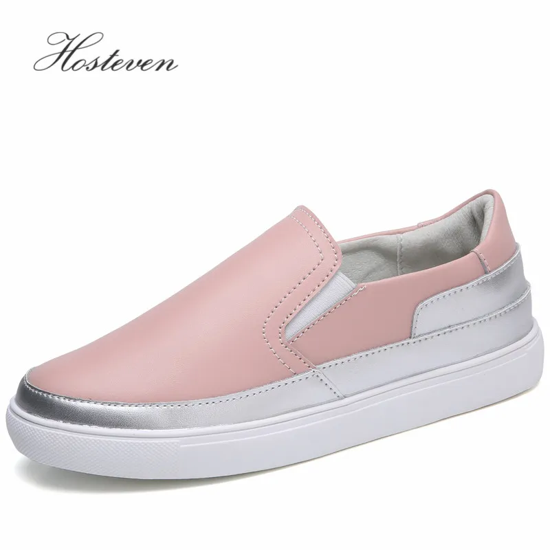 

Hosteven Women Shoes Sneaker Ballet Flat Genuine Leather Platform Woman Shoes Slip On Female Women's Loafers Moccasins Shoe