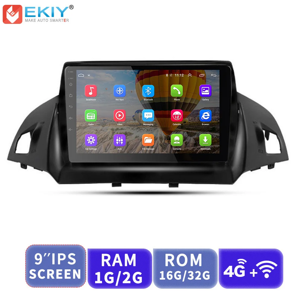 EKIY 9'' 2.5D Car Multimedia Player Not 2 Din Android Autoradio For Ford Kuga 2013-2017 GPS Navigation Stereo Support 3G/4G/WIFi EKIY 9'' 2.5D Car Multimedia Player Not 2 Din Android Autoradio For Ford Kuga 2013-2017 GPS Navigation Stereo Support 3G/4G/WIFi