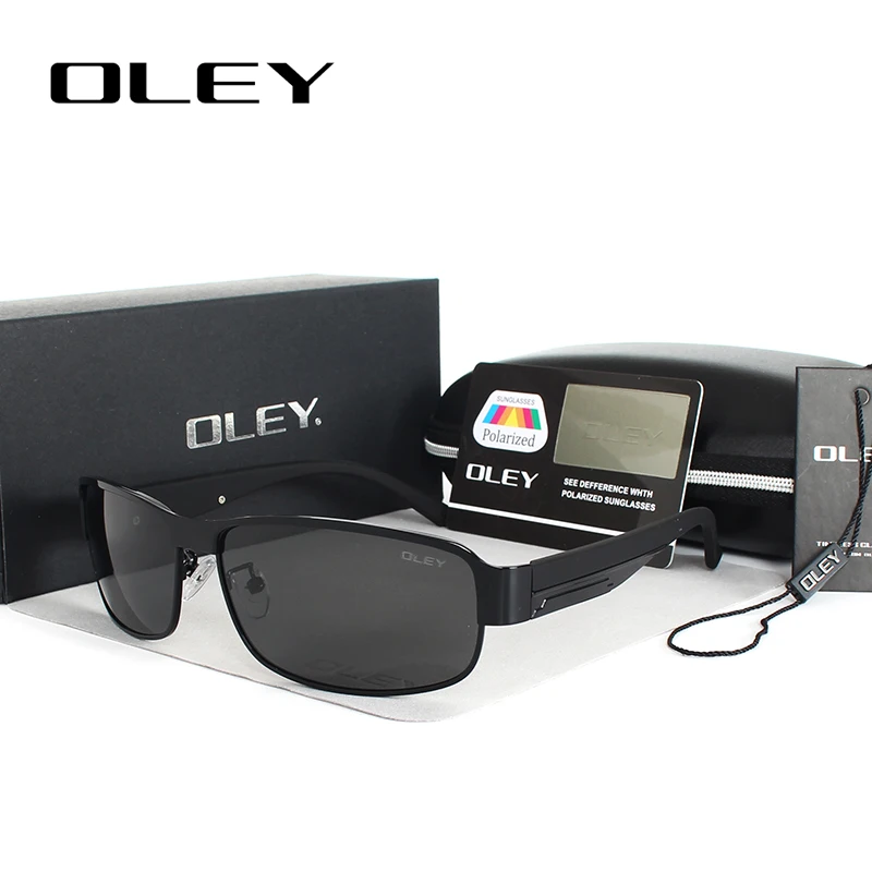 OLEY, модные мужские солнцезащитные очки, поляризационные, высокое качество, очки для вождения, фирменный дизайн, мужские очки oculos de sol UV400 Y1606