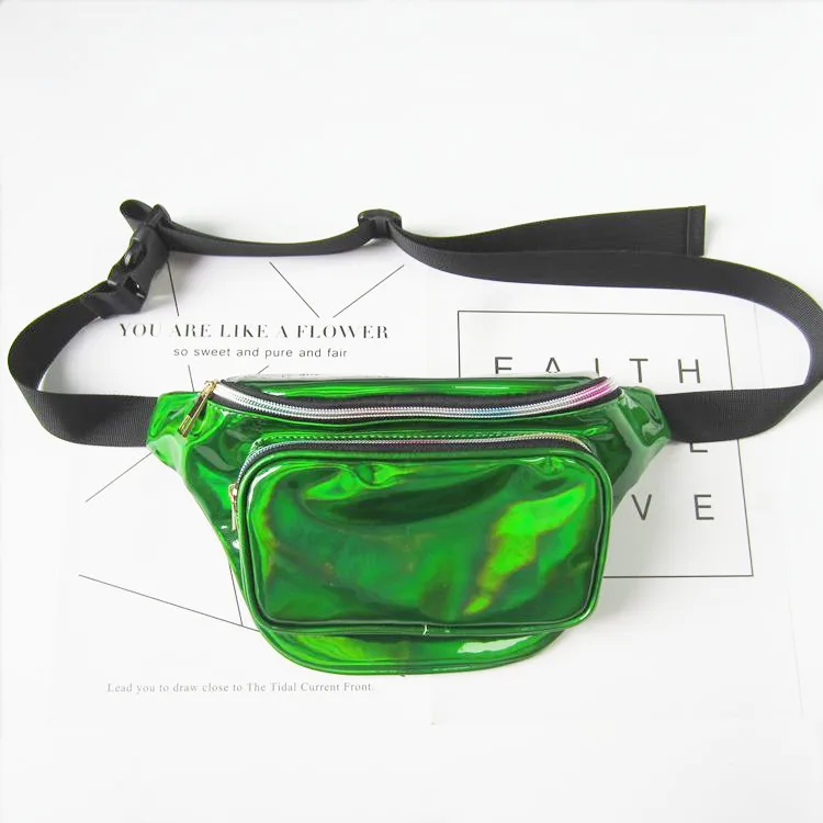 água pacote de cintura bloco Leather Pouch : Leather Fanny