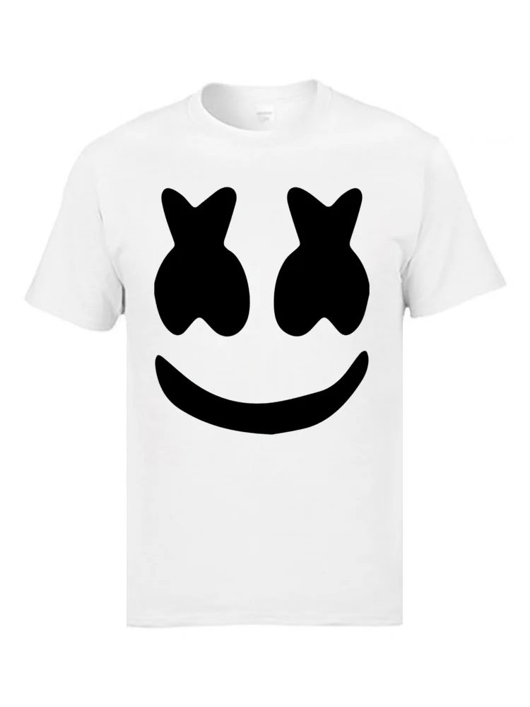 Newest DJ Marshmello T Shirts Fine Quality Fashion Brand Clothing 100