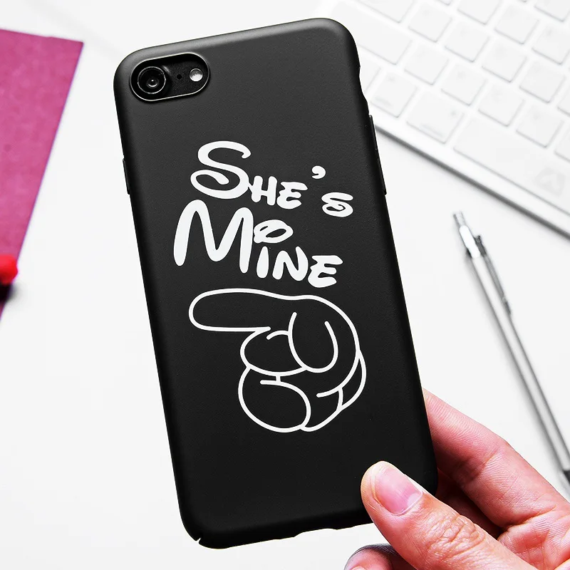 TOMKAS Finger Lovers Case For iPhone 7 8 Plus Case Cute Fashion Cartoon Pattern PC Back Cover For iPhone 6 6S Plus 7 8 Plus Case (4)