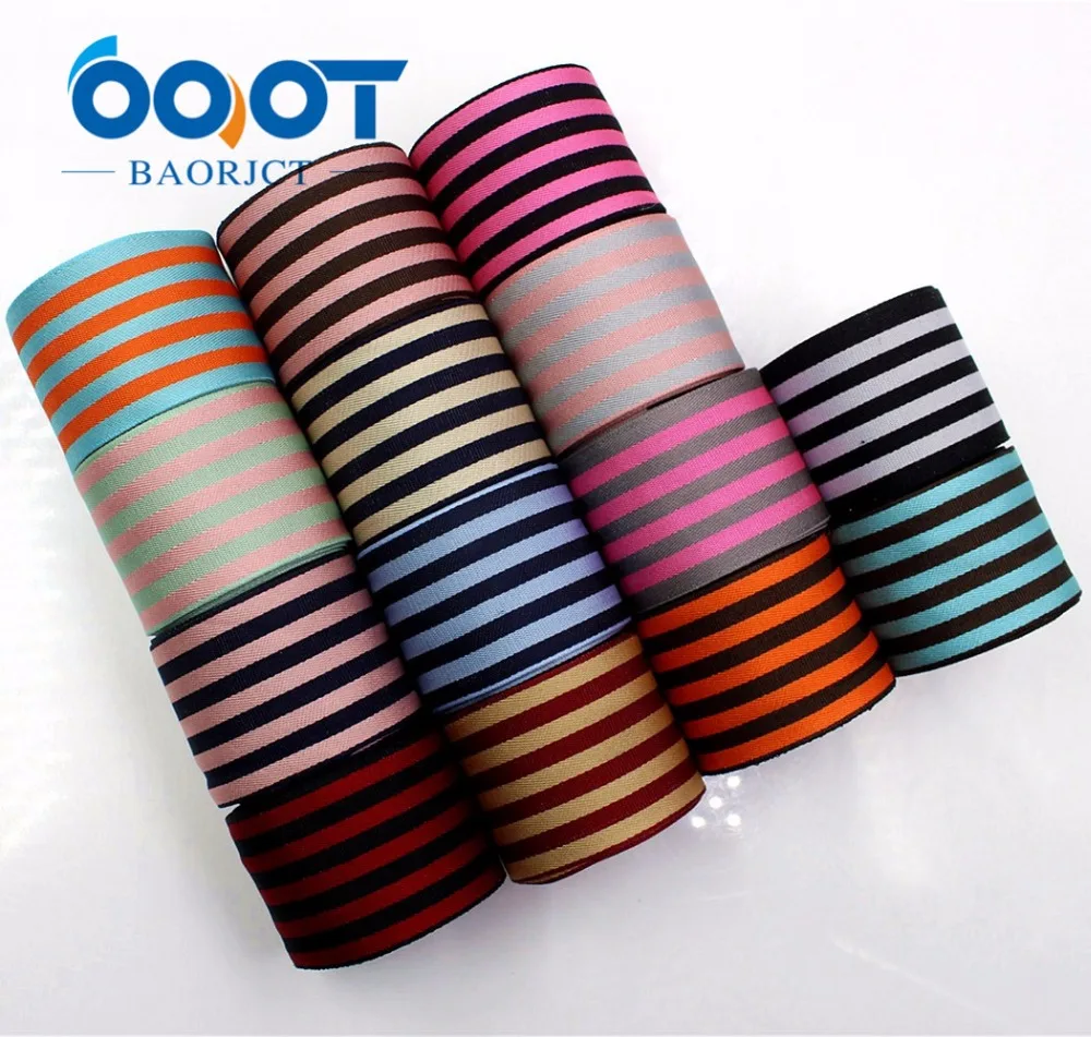

1712303,38MM 10yards high quality stripe double face ribbon,DIY handmadeHair accessories Material wedding gift wrap decoration