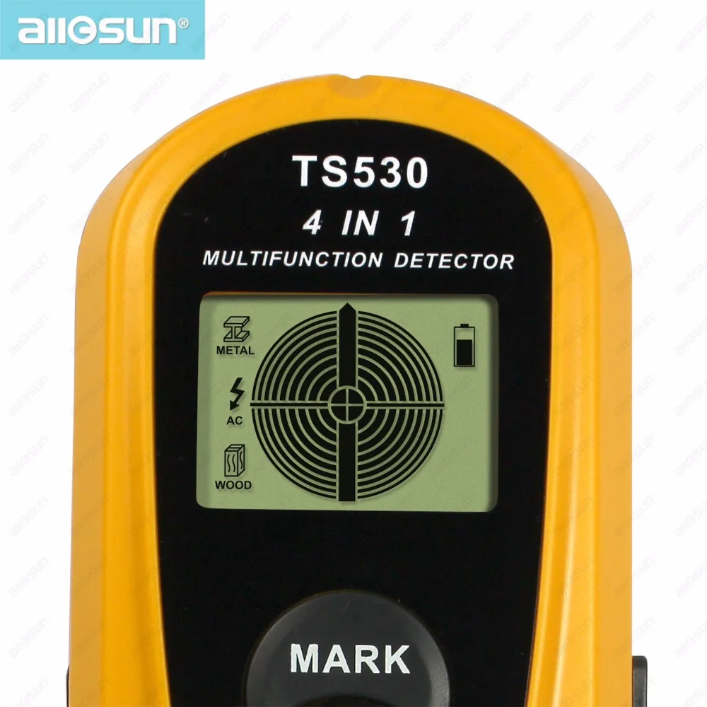 Все солнце TS530 4 в 1 супер детектор цифровой многофункциональный металлоискатель AC напряжение/шпилька прожектор и паз 2 м измерительная лента внутри
